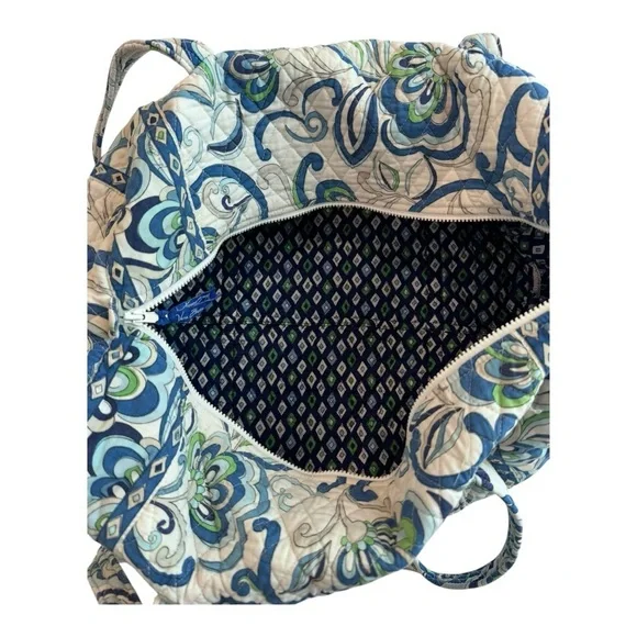 Vera Bradley Mediterranean White Duffle Bag - Picture 2 of 13